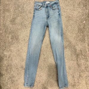 Zara Women's Light Blue Skinny Jeans